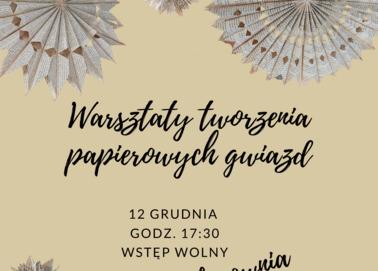 Warsztaty tworzenia papierowych gwiazd