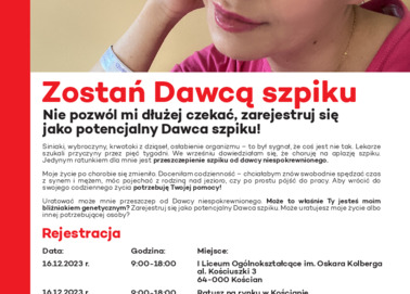 ZOSTAŃ DAWCĄ SZPIKU