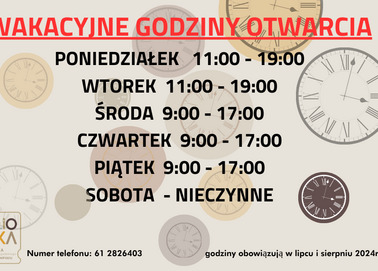 Wakacyjne godziny otwarcia Biblioteki Publicznej