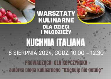 Warsztaty kulinarne dla dzieci i młodzieży